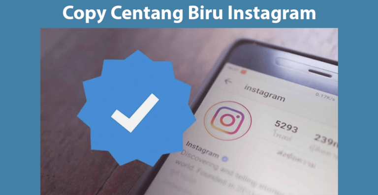 Copy Centang Biru Instagram